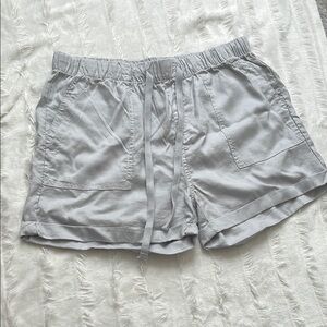 Light Gray Casual Shorts